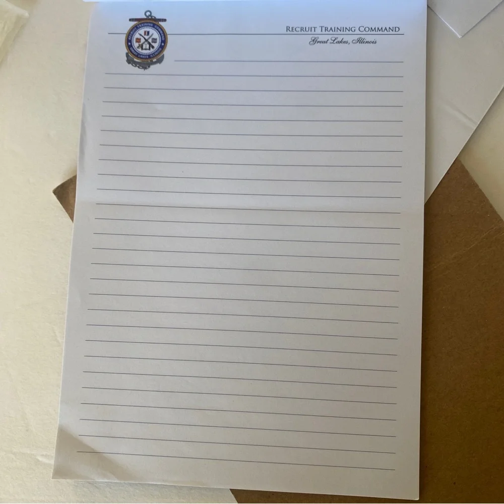 Crest Craft Military Writing Stationery Set Recruit-Pak Bootcamp Illinois